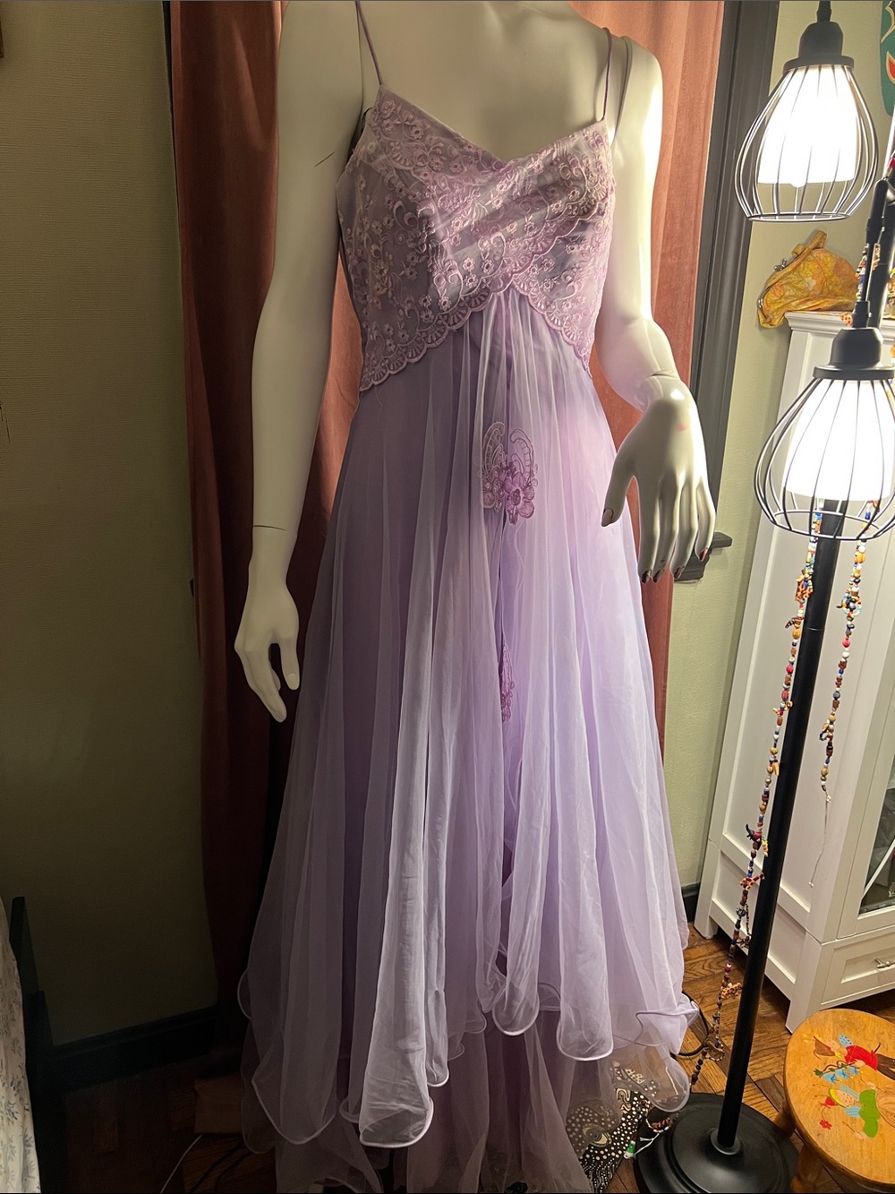Vintage lavender prom dress/gown